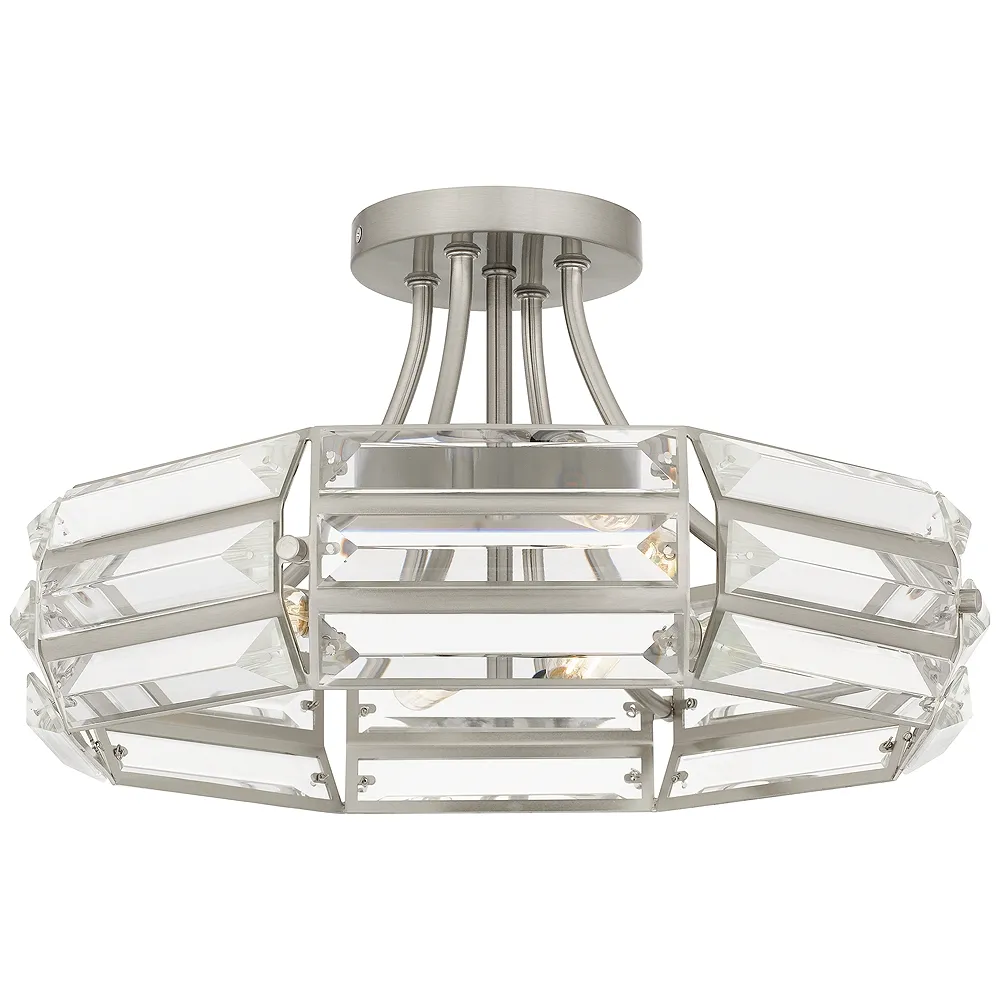 Padilla 4-Light Brushed Nickel Semi-Flush Mount Light