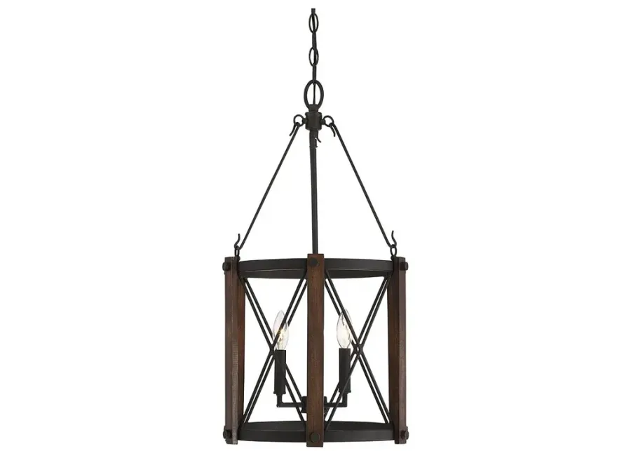 Baron 3-Lt Marcado Black Chandelier