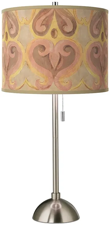 Giclee Glow 28" High Aurelia Shade Brushed Nickel Table Lamp