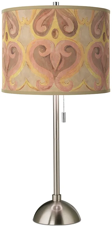 Giclee Glow 28" High Aurelia Shade Brushed Nickel Table Lamp