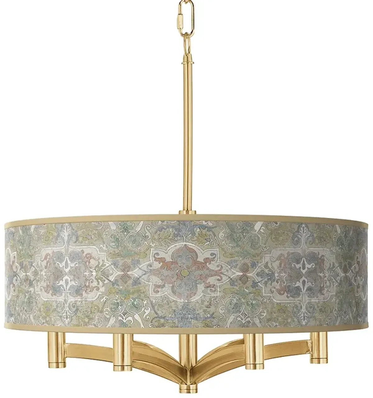 Lucrezia Ava 6-Light Gold Pendant Chandelier