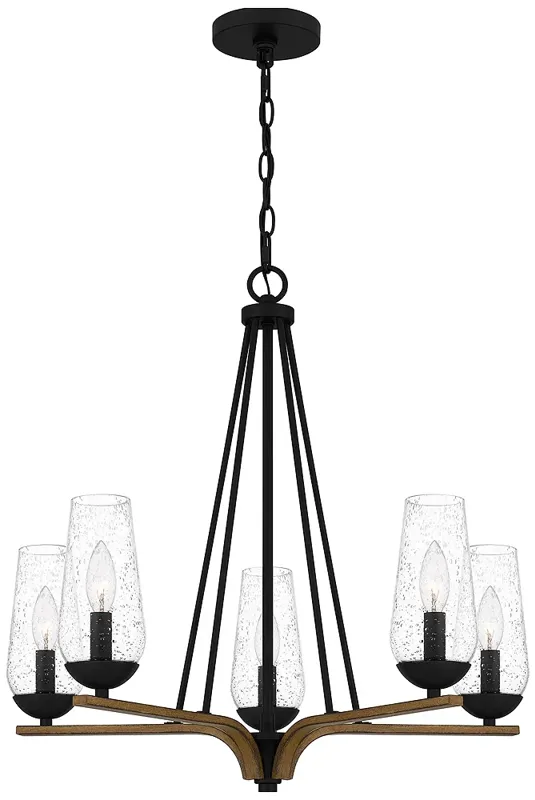 Rochester 5-Light Matte Black Chandelier