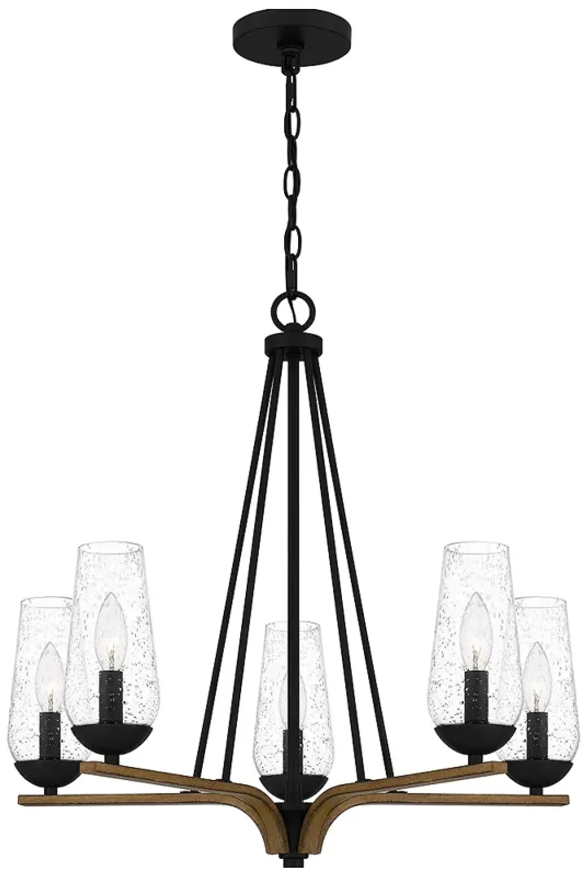 Rochester 5-Light Matte Black Chandelier