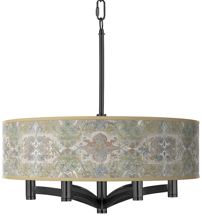 Lucrezia Ava 6-Light Black Pendant Chandelier