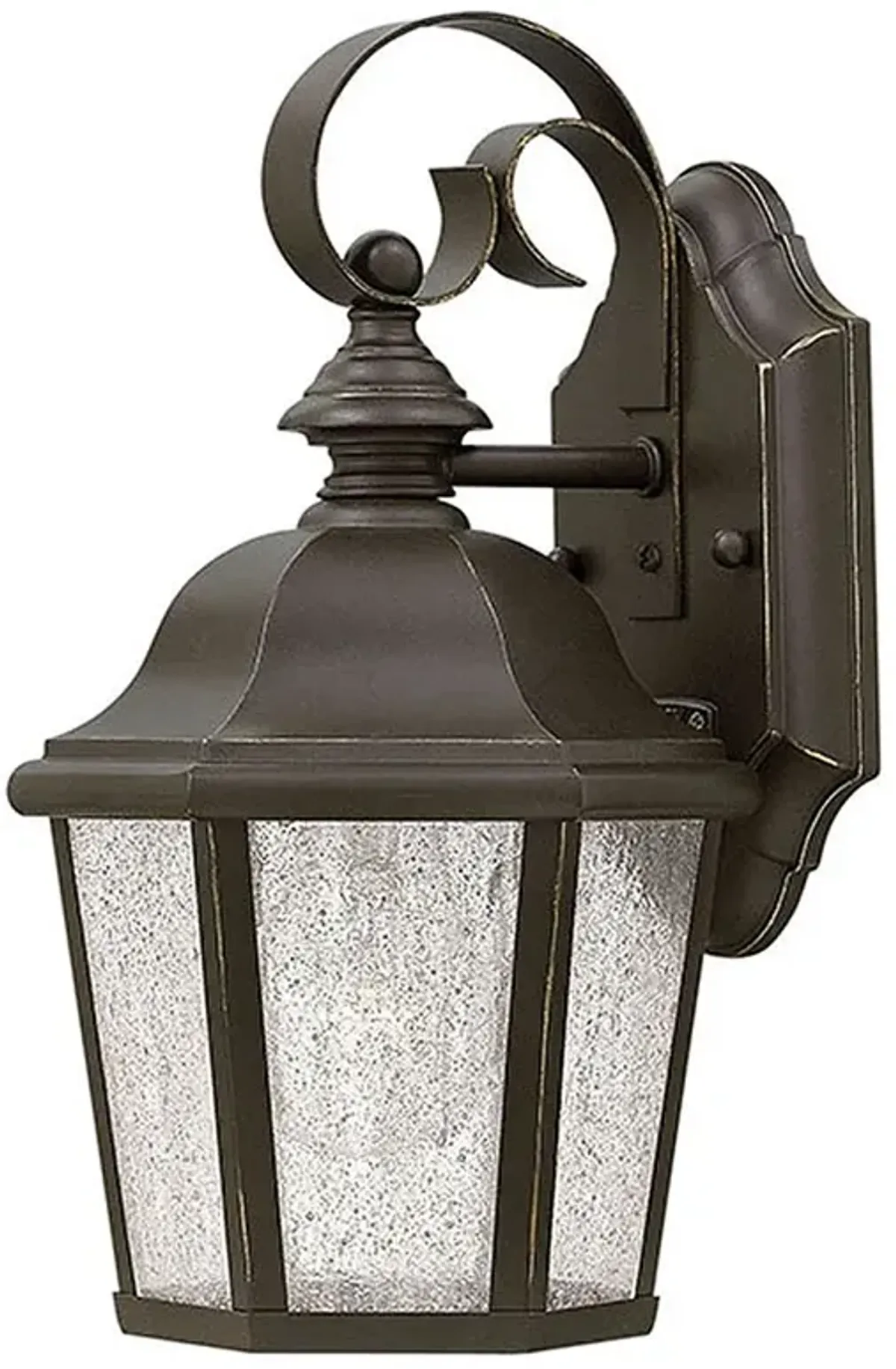 Outdoor Edgewater-Small Wall Mount Lantern-Oil Rubbed Bronze