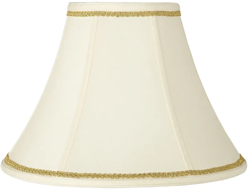 Creme Shade with Gold Scroll Trim 7x16x12 (Spider)