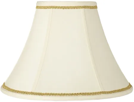 Creme Shade with Gold Scroll Trim 7x16x12 (Spider)