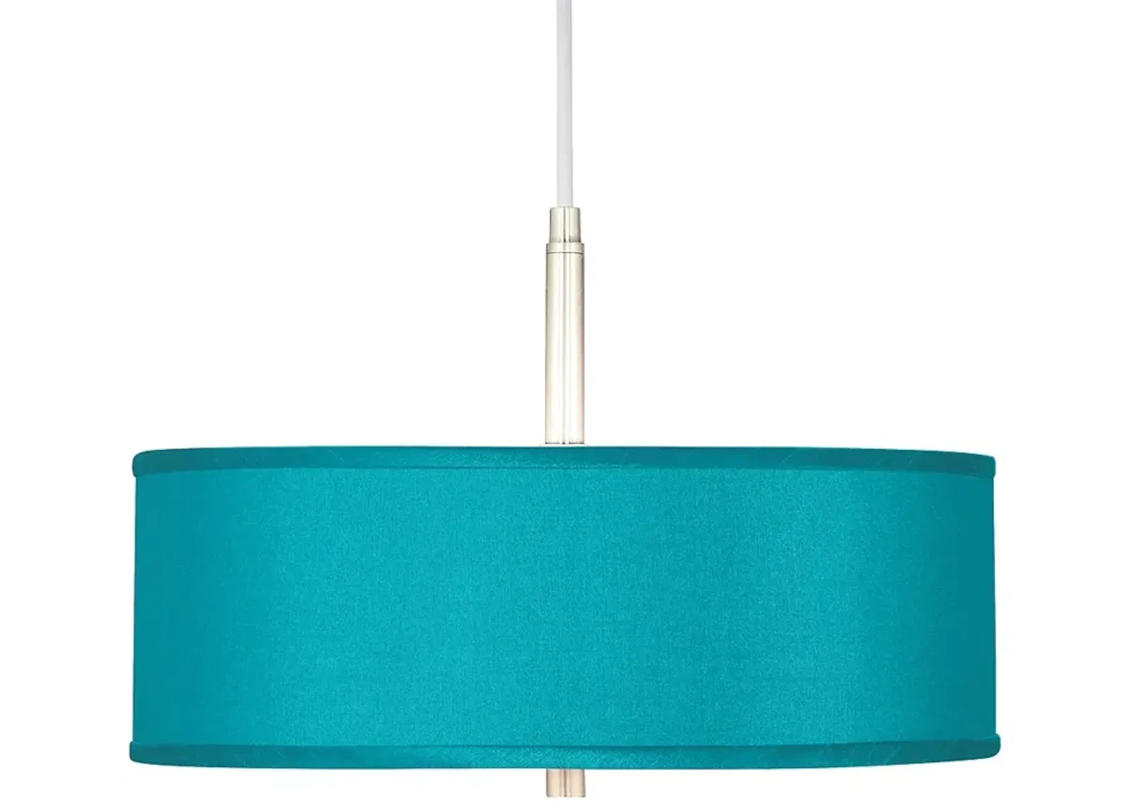 Possini Euro 16" Wide Modern Teal Blue Drum Pendant Chandelier