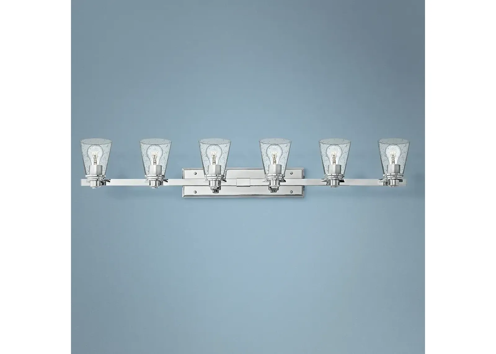 Hinkley Avon 48" Wide Chrome 6-Light Bath Light