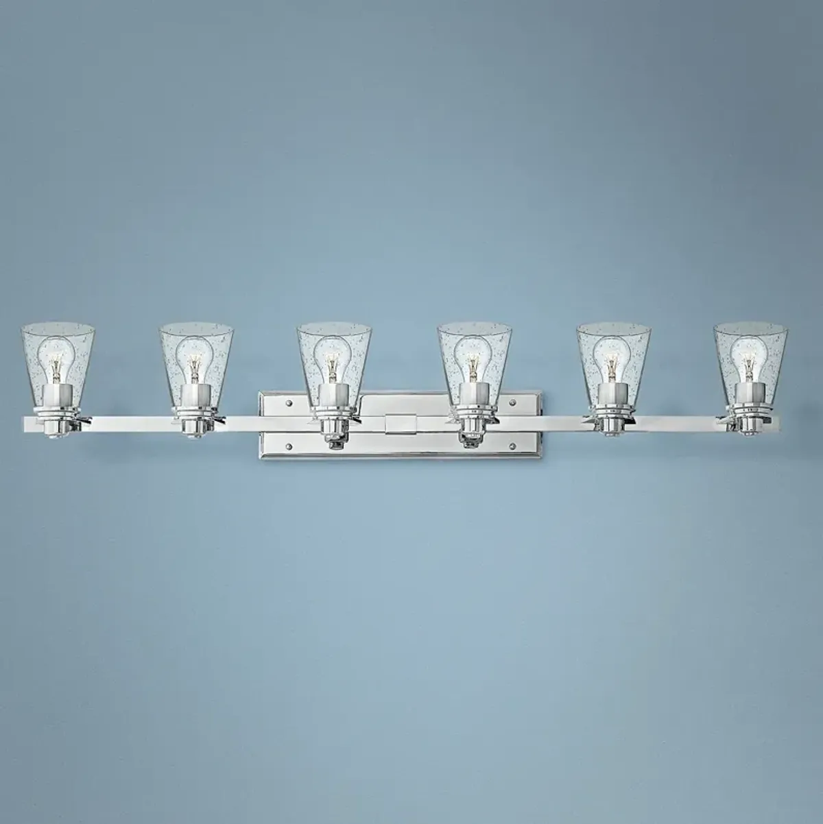 Hinkley Avon 48" Wide Chrome 6-Light Bath Light