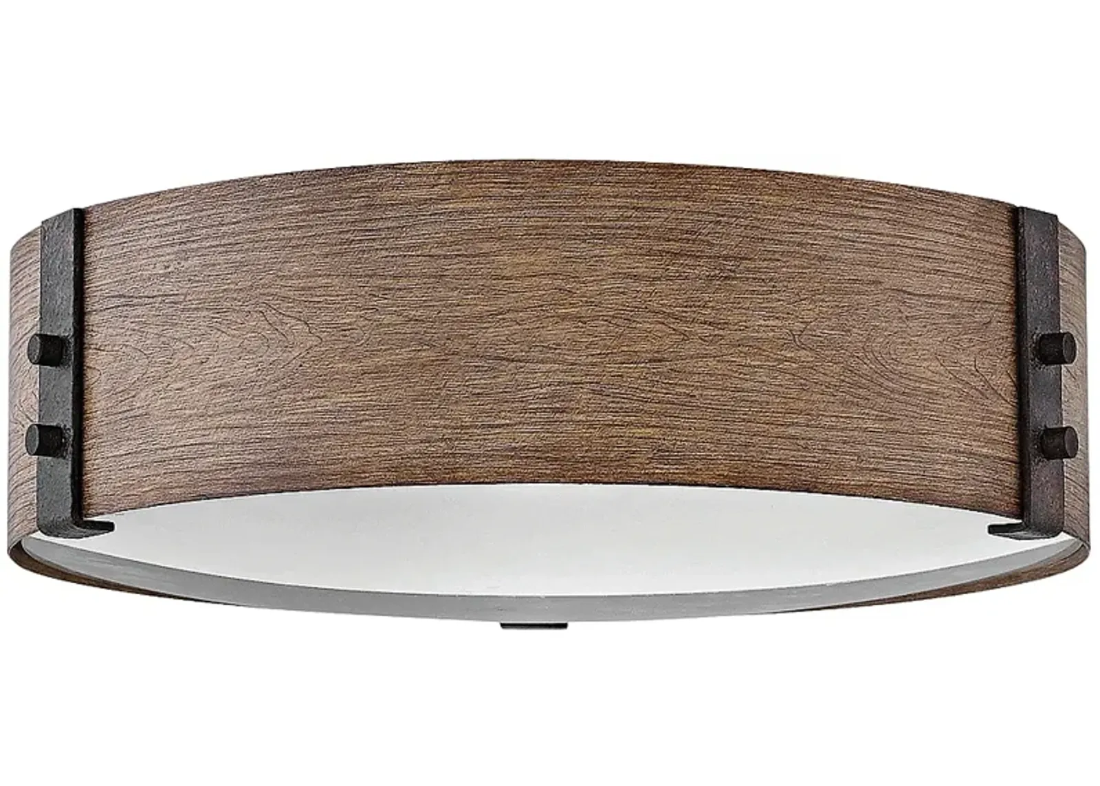 Hinkley Sawyer 15"W Sequoia Faux Wood Outdoor Ceiling Light