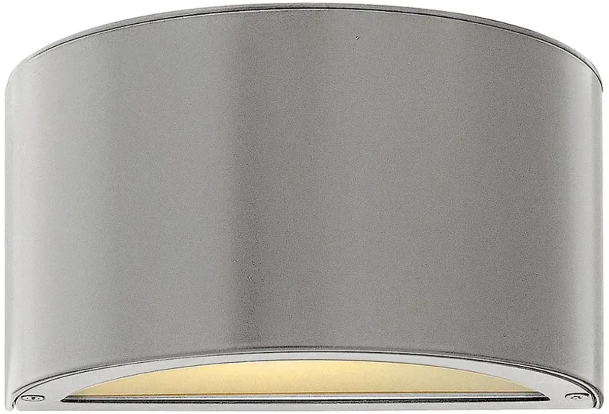 Hinkley Luna 5" High Titanium LED Outdoor Wall Light