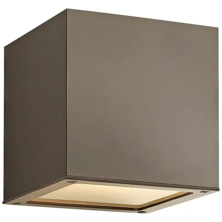 Hinkley Kube 6" High Bronze Square LED Outdoor Wall Light
