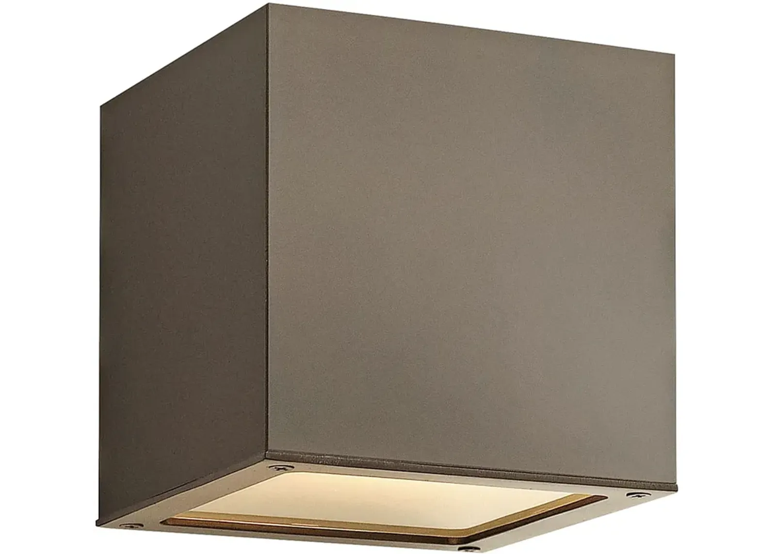 Hinkley Kube 6" High Bronze Square LED Outdoor Wall Light