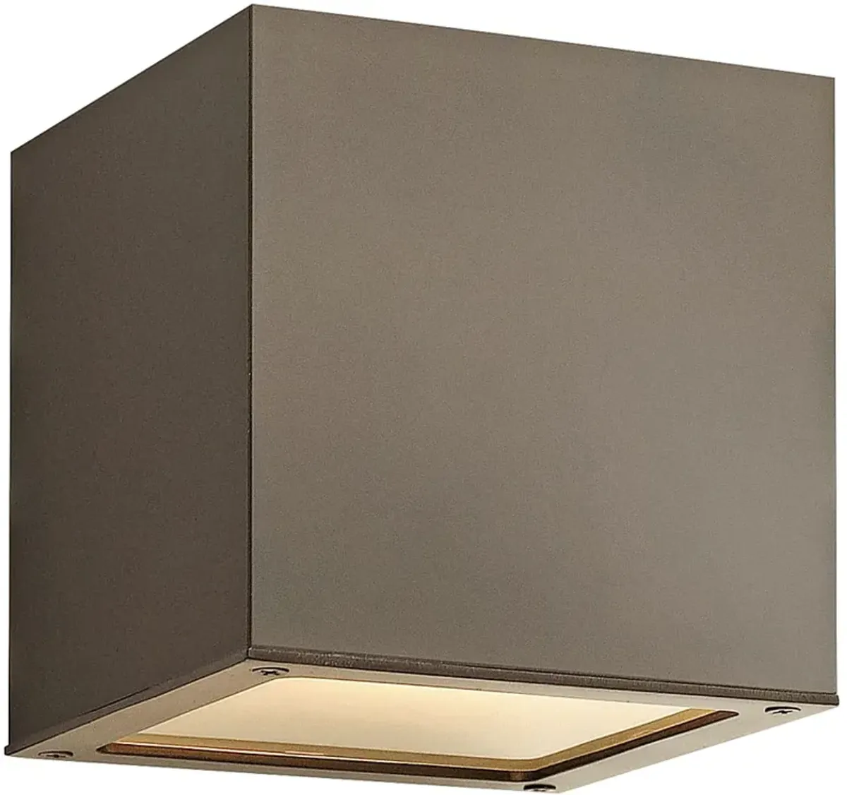 Hinkley Kube 6" High Bronze Square LED Outdoor Wall Light