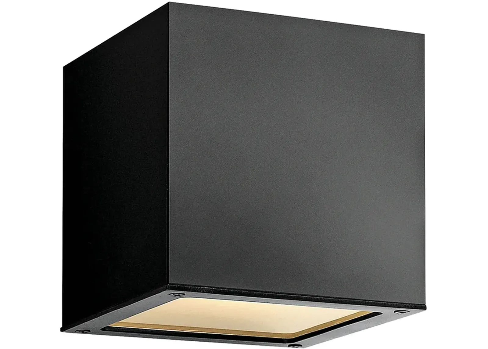 Hinkley Kube 6" High Satin Black 2-LED Outdoor Wall Light