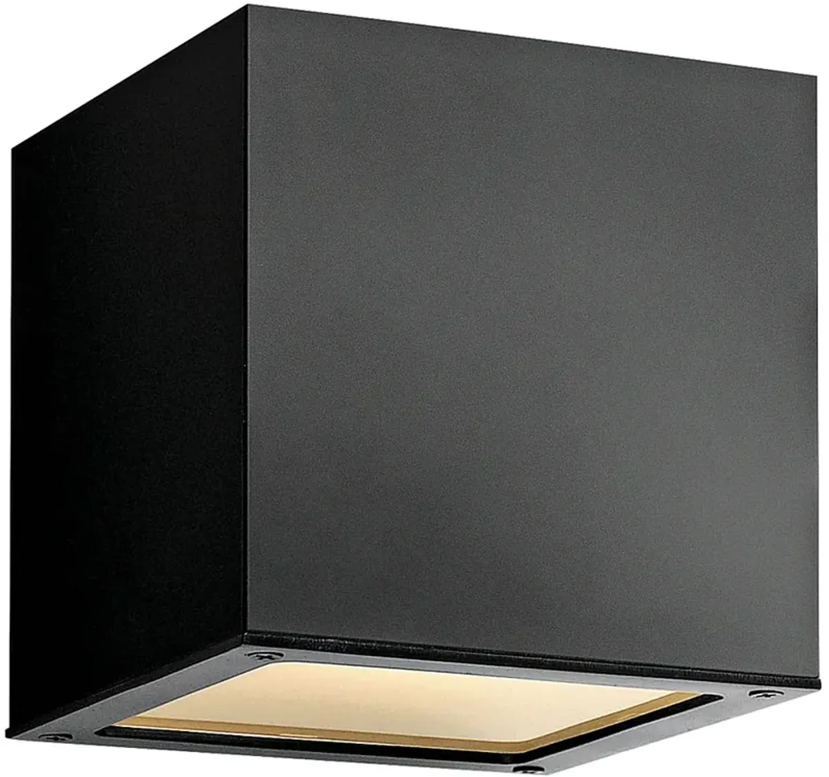 Hinkley Kube 6" High Satin Black 2-LED Outdoor Wall Light