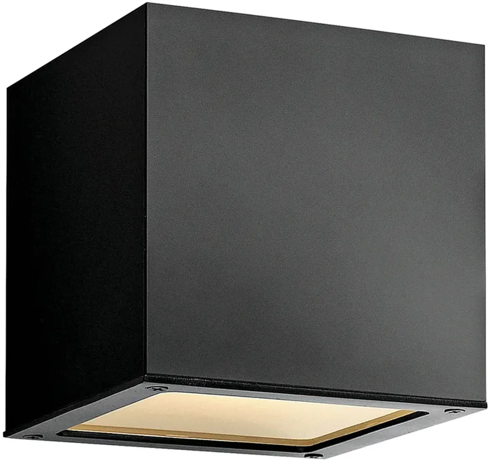 Hinkley Kube 6" High Satin Black 2-LED Outdoor Wall Light