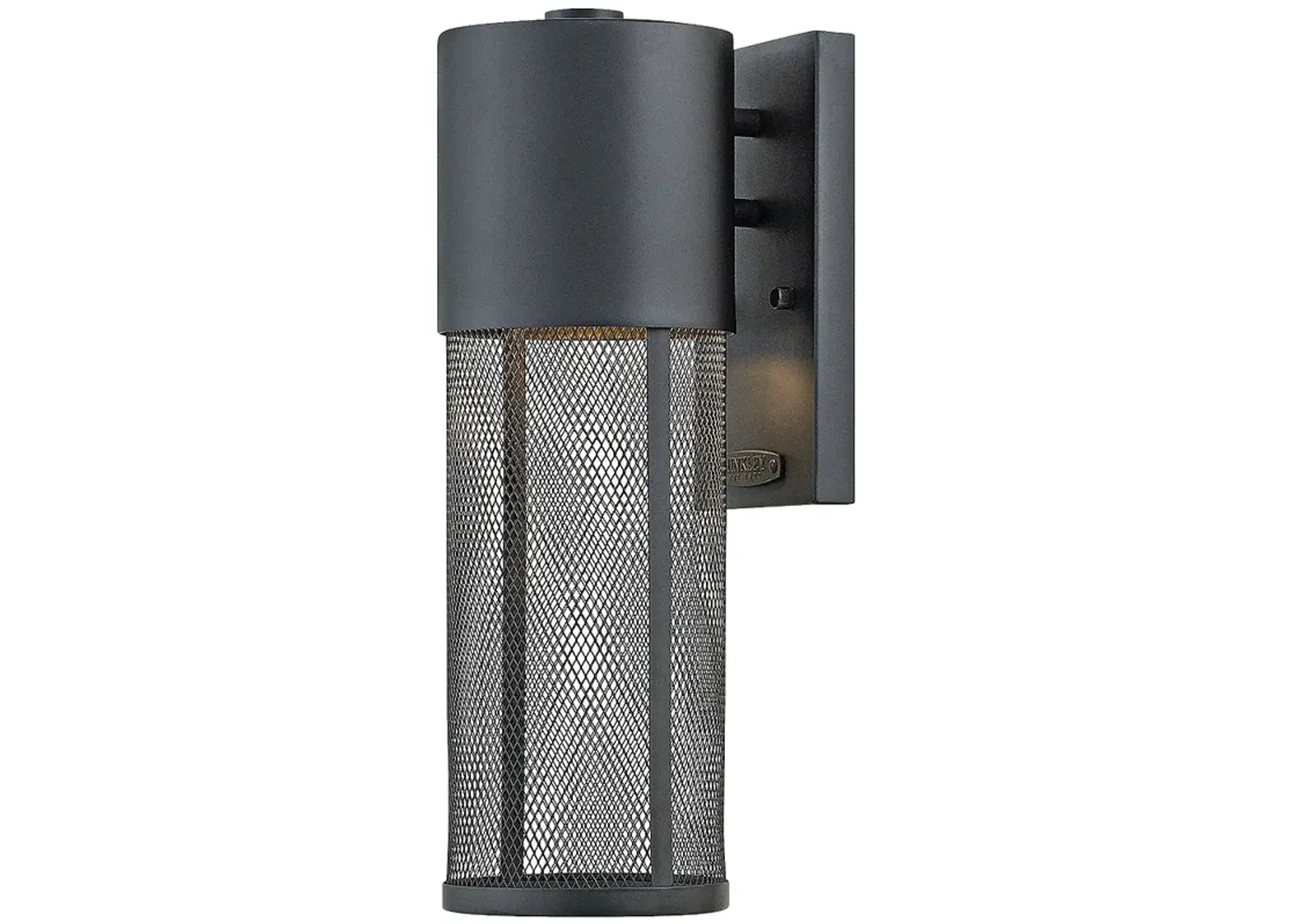 Hinkley Aria 15 1/2" High Black and Steel Mesh Outdoor Wall Light