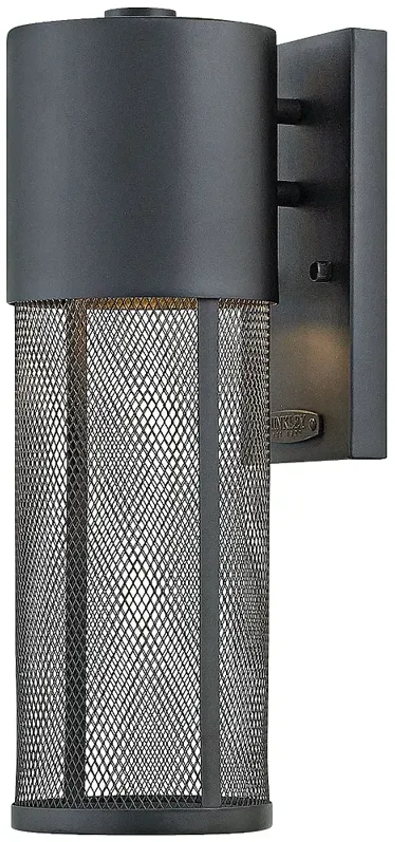 Hinkley Aria 15 1/2" High Black and Steel Mesh Outdoor Wall Light