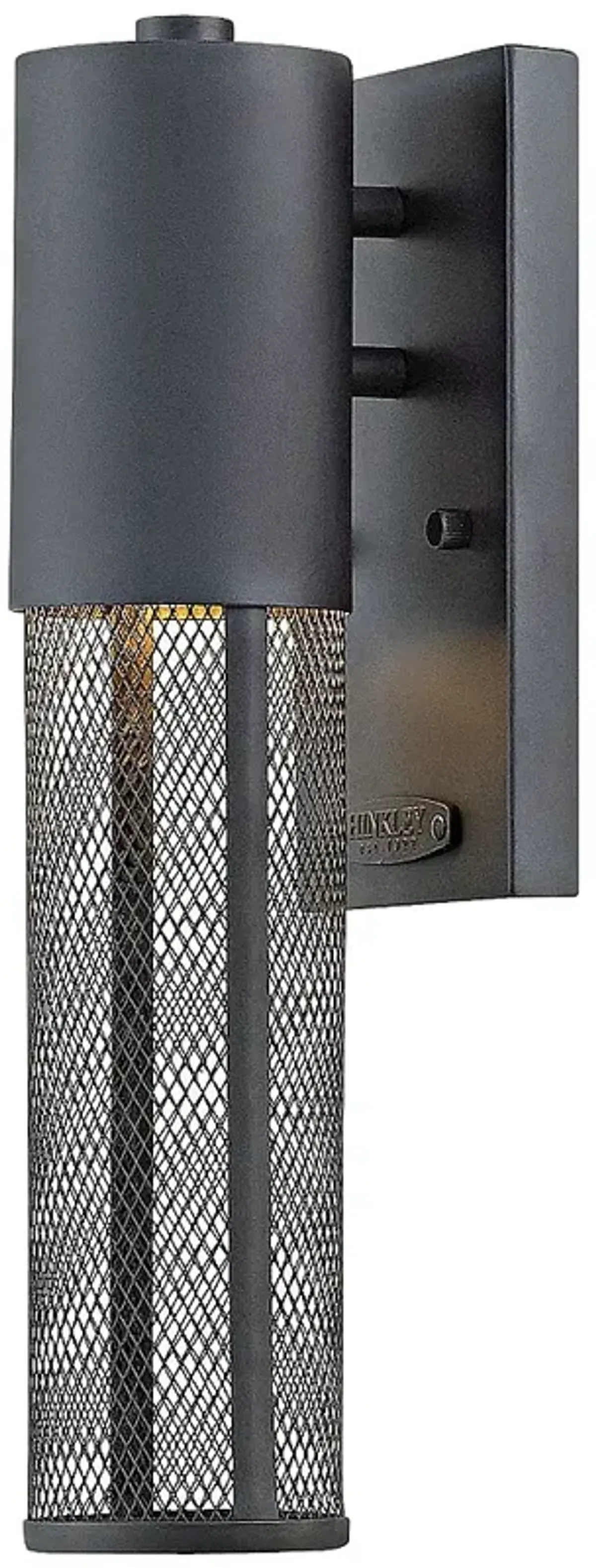 Aria 14 1/2" High Black Cylindrical LED Outdoor Wall Light