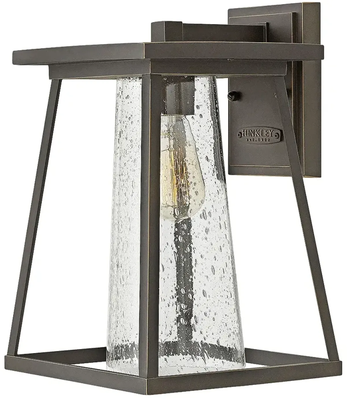 Burke 14" High Bronze and Clear Glass Outdoor Wall Light