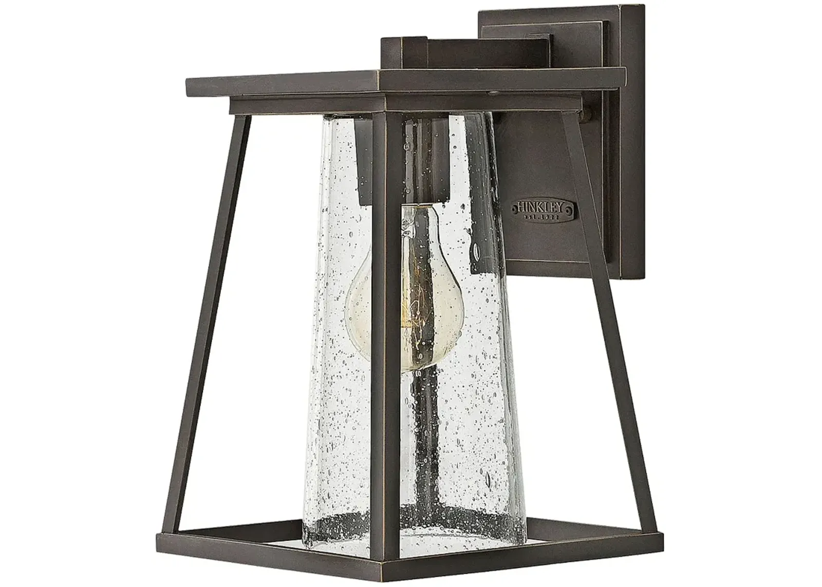 Burke 10 3/4" High Bronze and Clear Glass Outdoor Wall Light