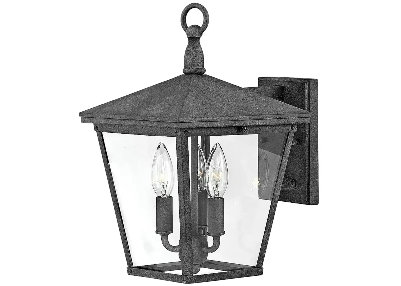 Hinkley Trellis 14 3/4" High Aged Zinc 3-Light Outdoor Wall Light