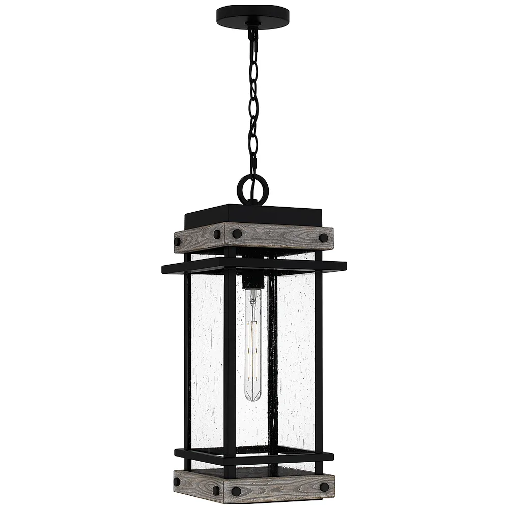 Strader 1-Light Matte Black Mini Pendant Light