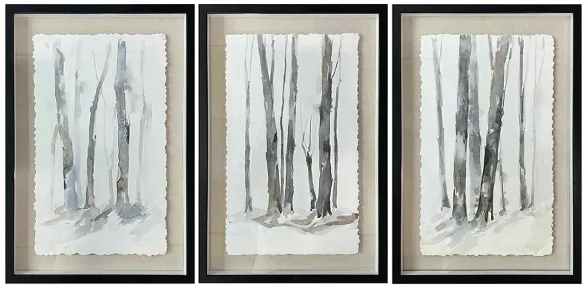 Kanon -  Shadow Box Wall Art - Set of 3  -24 x 36