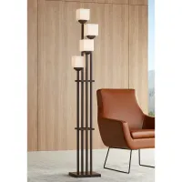 Franklin Iron Works Light Tree 72 1/2" 4-Light Torchiere Floor Lamp