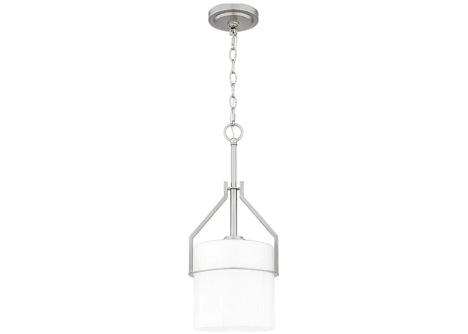 Seymour 1-Light Brushed Nickel Mini Pendant Light