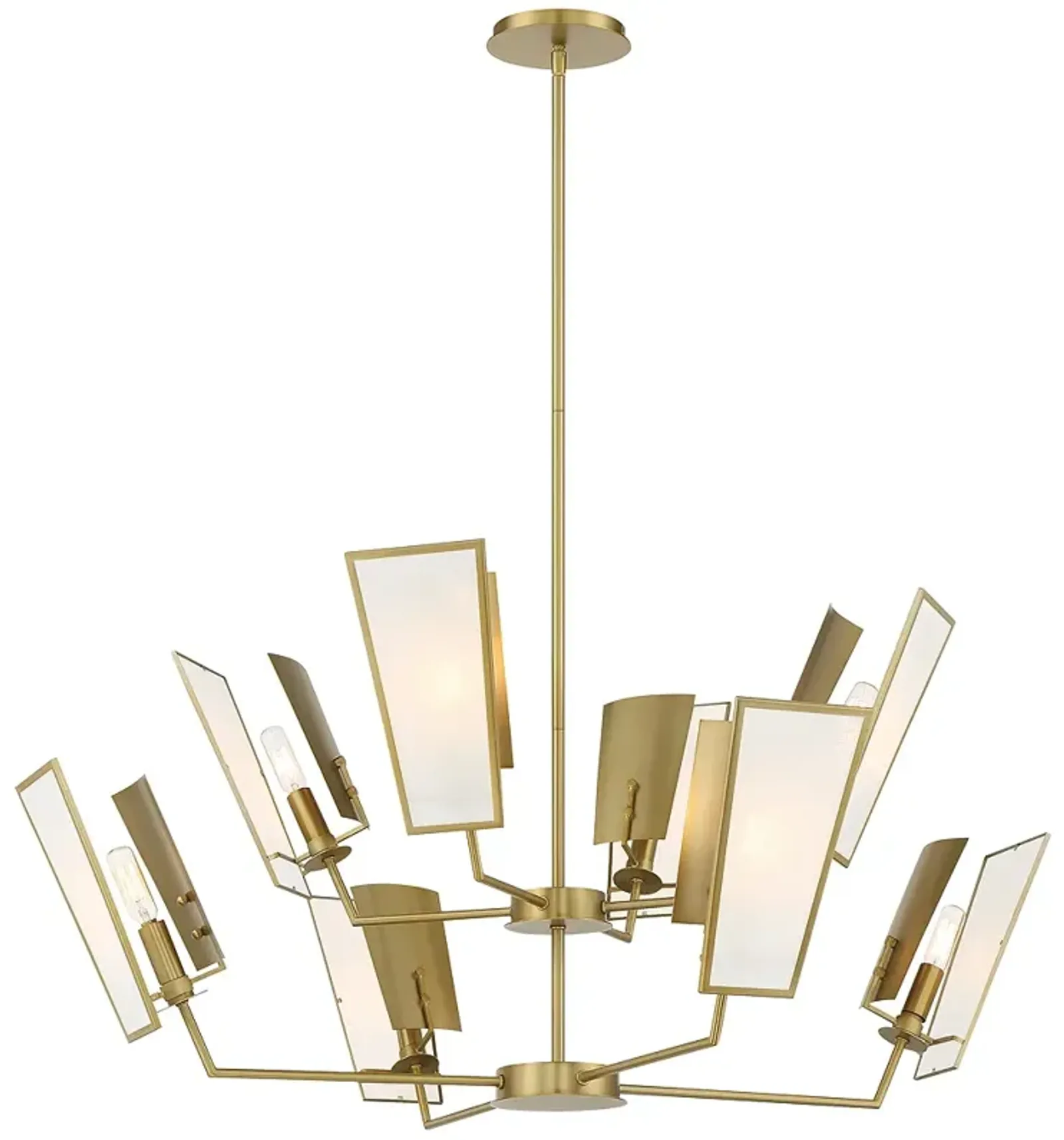 Minka-Lavery  Ricochet 8-Light  Soft Brass Chandelier