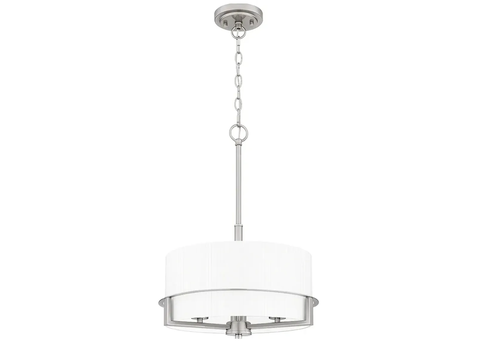 Seymour 3-Light Brushed Nickel Pendant Light