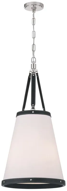 Crystorama Libby Langdon Callahan 14.25'' Polished Nickel Pendant