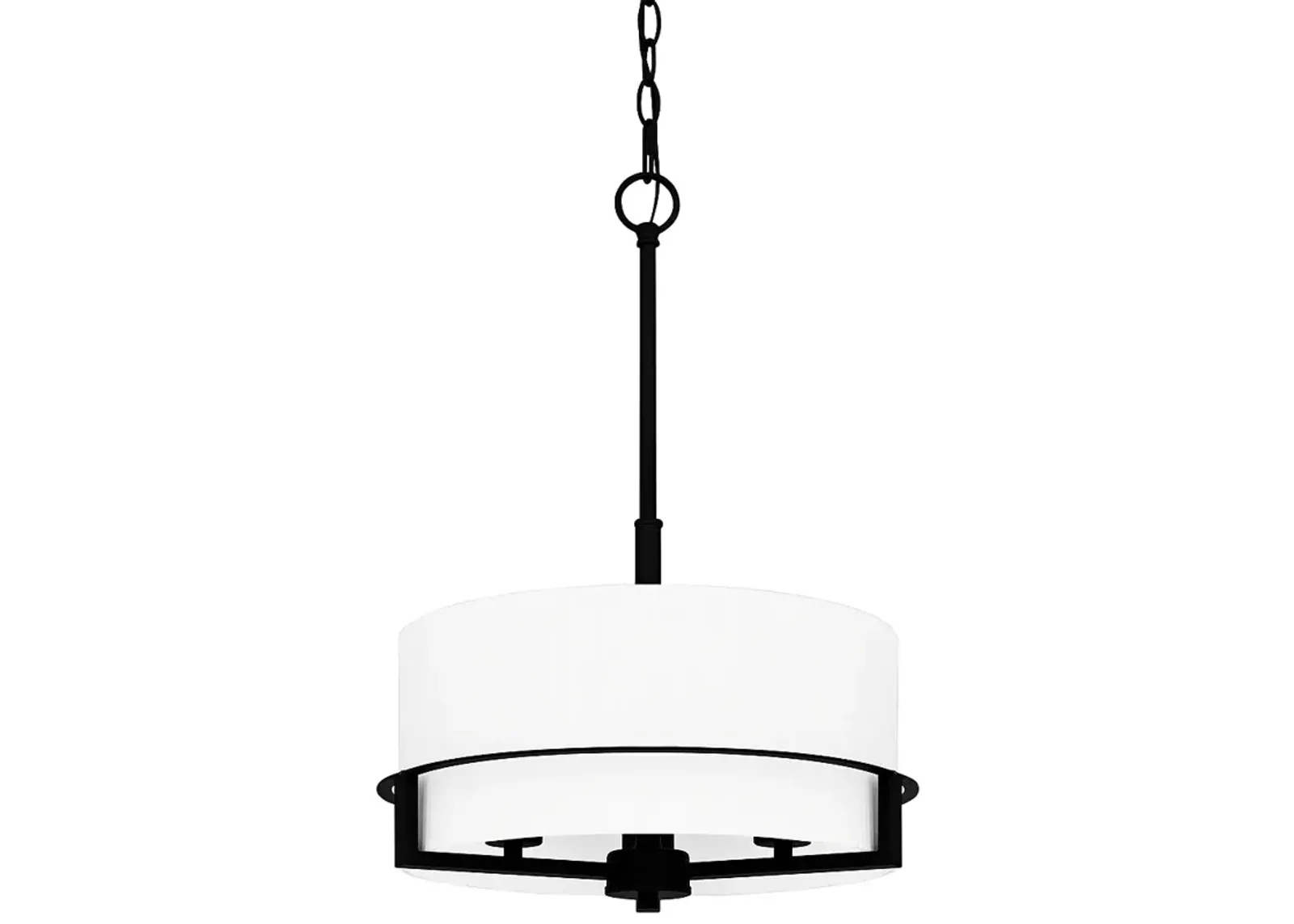 Seymour 3-Light Matte Black Pendant Light