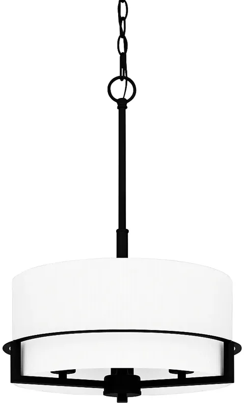 Seymour 3-Light Matte Black Pendant Light