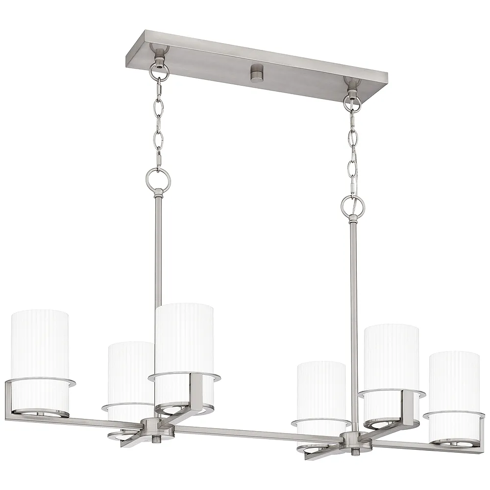 Seymour 6-Light Brushed Nickel Island Light