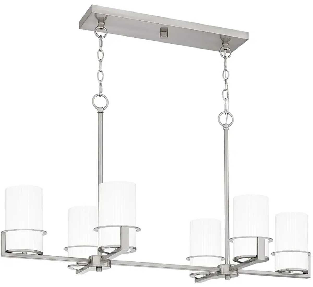 Seymour 6-Light Brushed Nickel Island Light