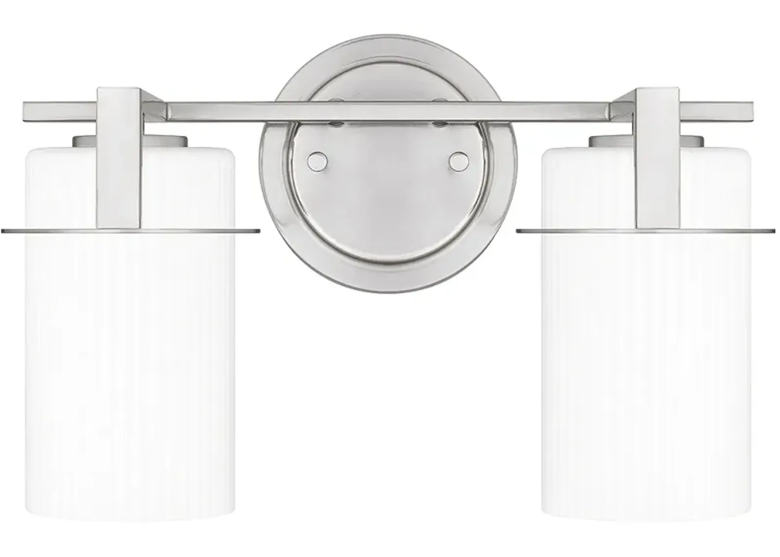 Seymour 2-Light Brushed Nickel Bath Light