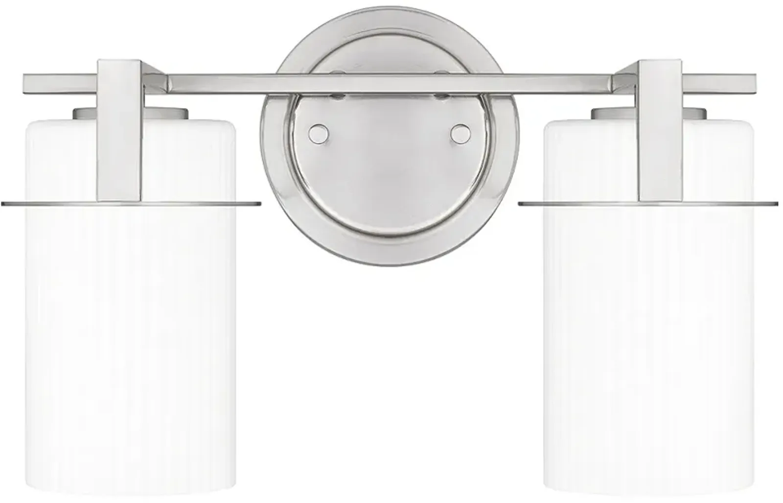 Seymour 2-Light Brushed Nickel Bath Light