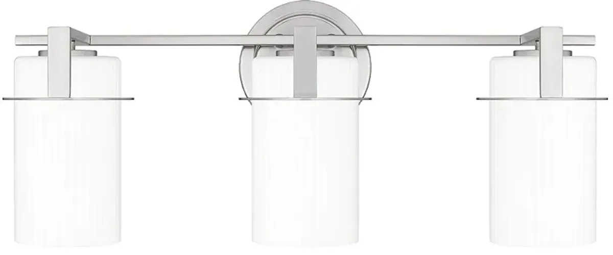 Seymour 3-Light Brushed Nickel Bath Light