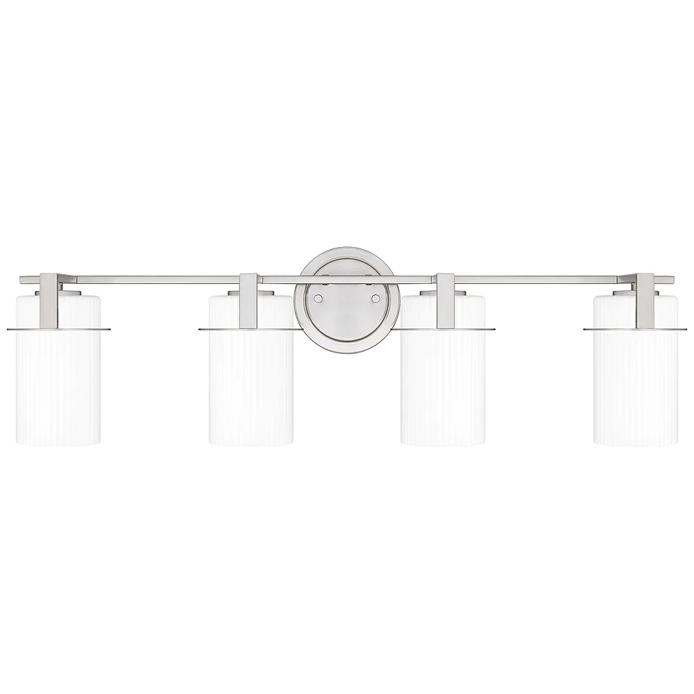 Seymour 4-Light Brushed Nickel Bath Light