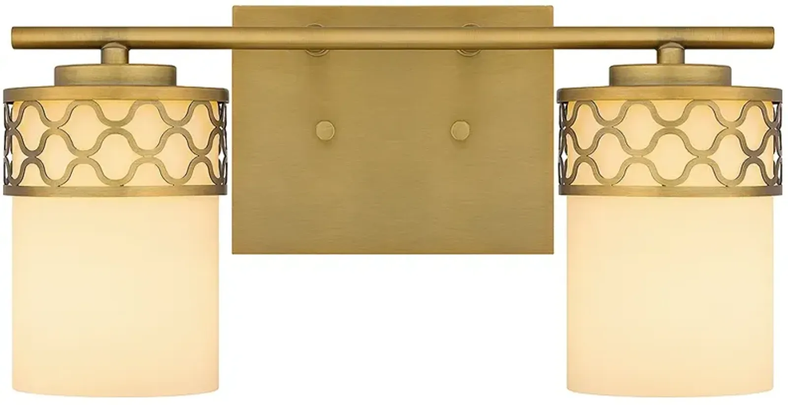 Tenley 2-Light Aged Brass Bath Light