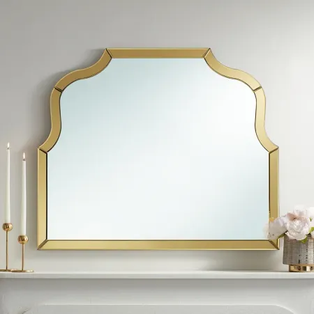 Artois Gold 31 1/2" x 37 1/2" Arch Top Wall Mirror