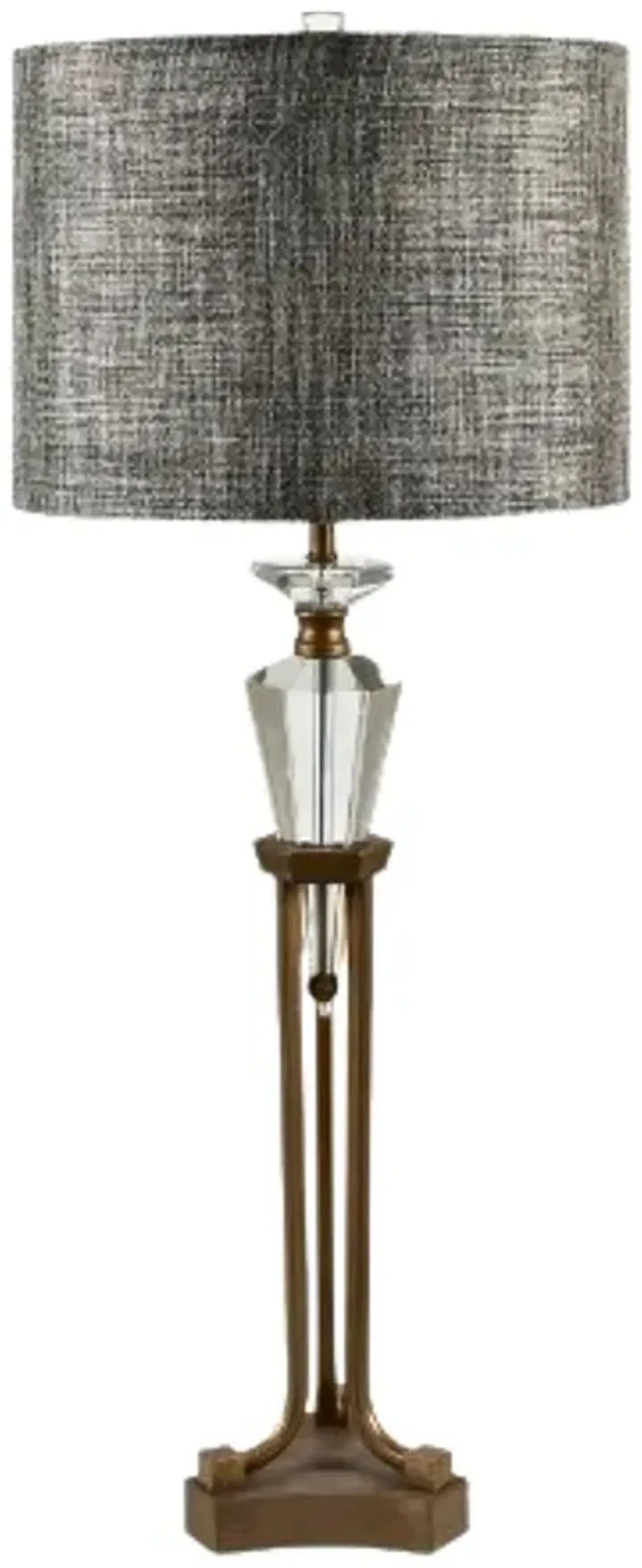 Virtue Crystal and Metal Table Lamp