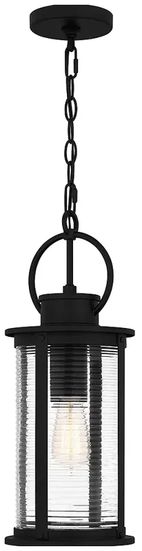 Tilmore 1-Light Matte Black Outdoor Hanging Lantern