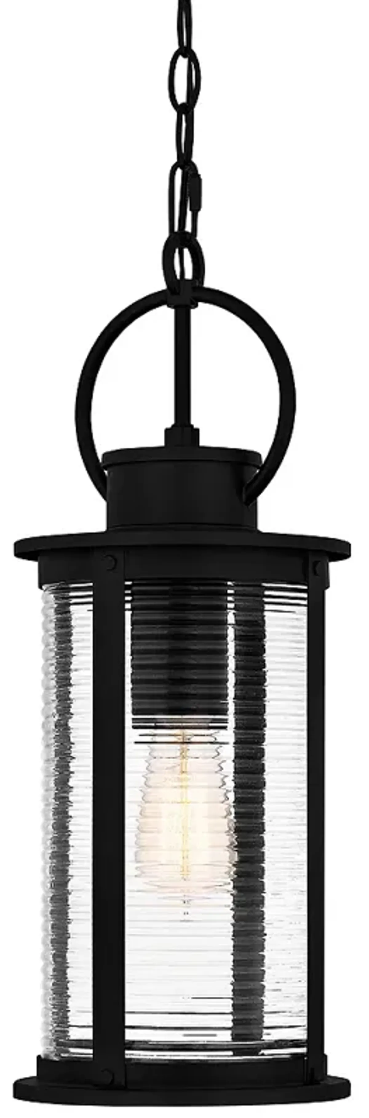 Tilmore 1-Light Matte Black Outdoor Hanging Lantern