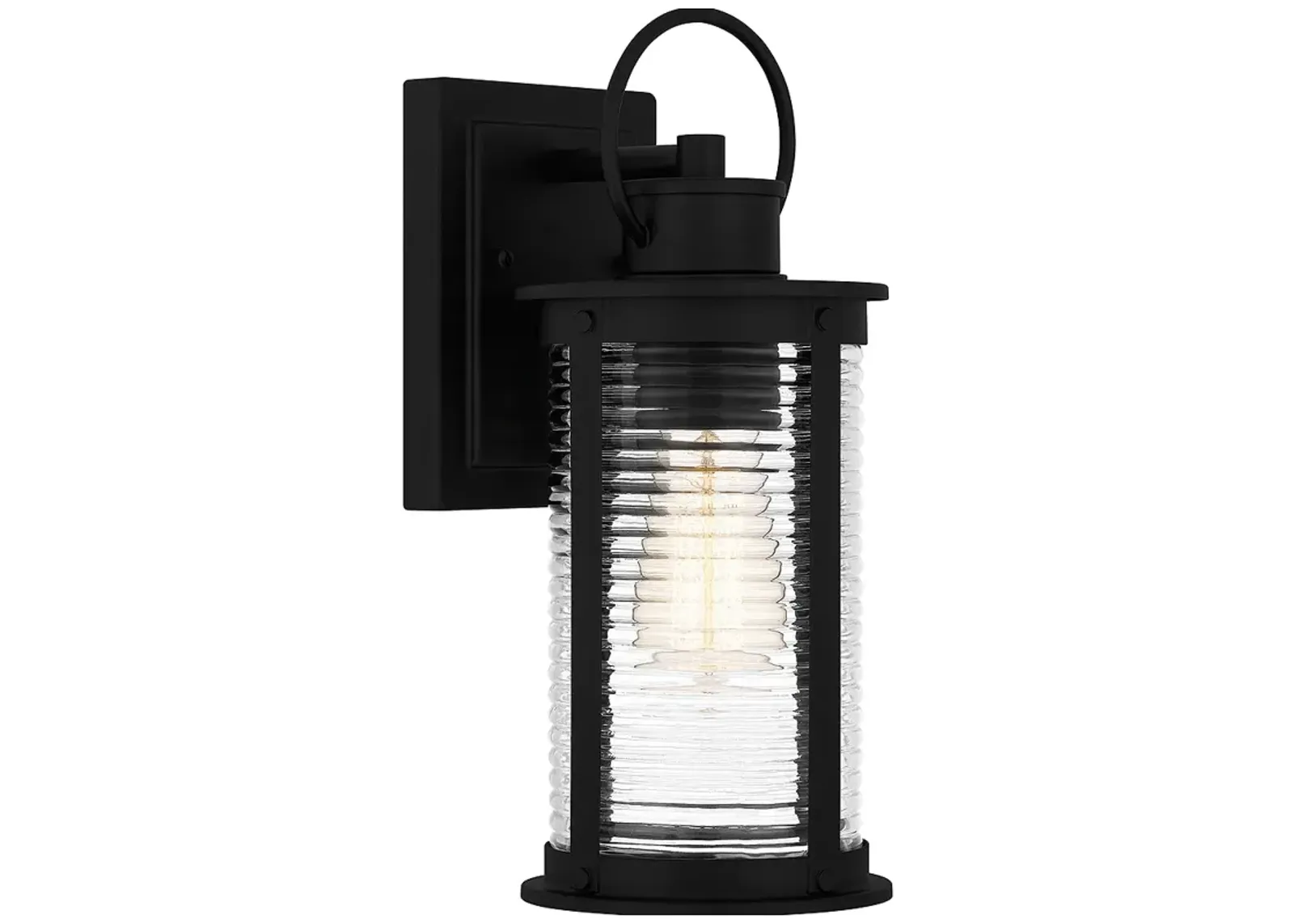 Tilmore 1-Light Matte Black Outdoor Wall Lantern