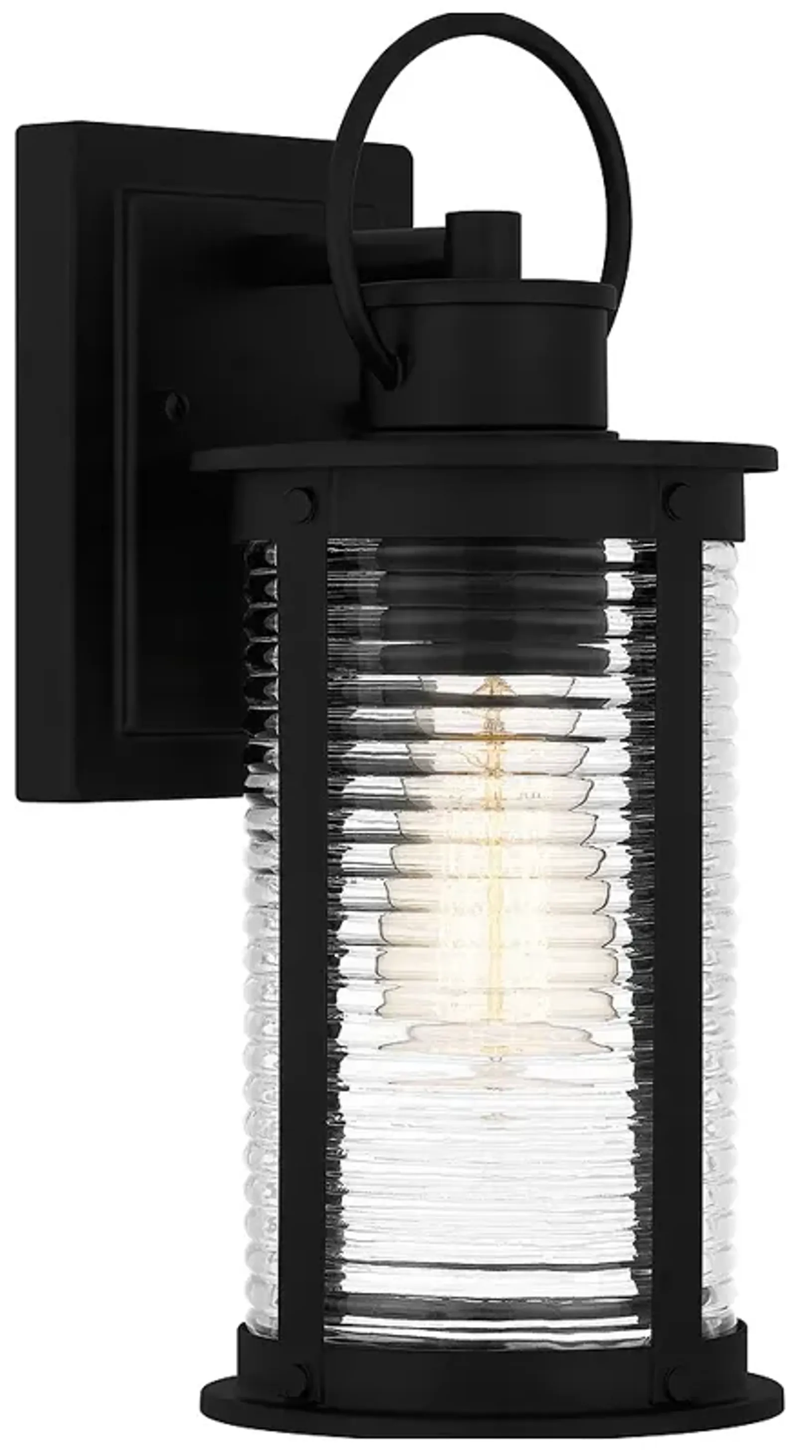 Tilmore 1-Light Matte Black Outdoor Wall Lantern